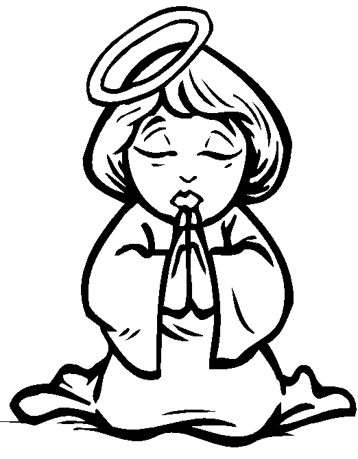 angel praying tattoo. (Angel In Prayer)