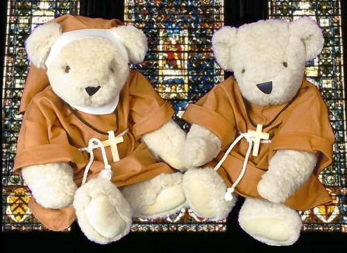 Monks Theodore and Tilly-Bear