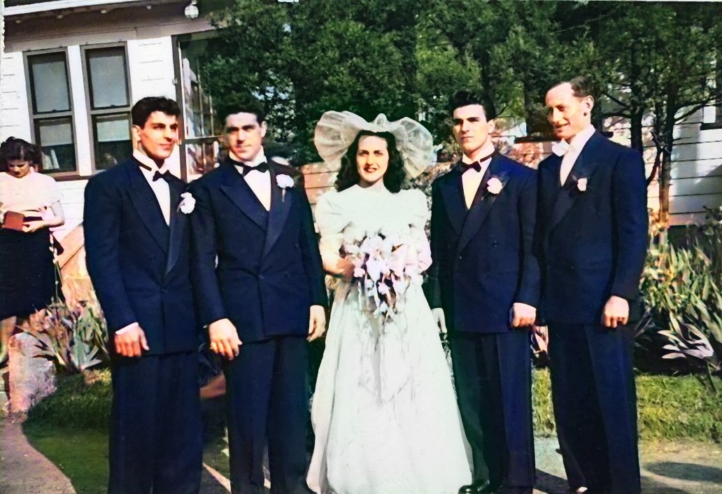 Ida Wedding with Brothers-sp (Colorized)-1