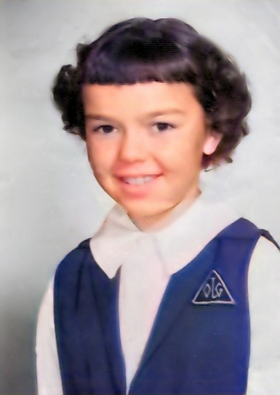 1957a-Dianne Micklus Age 9 (Colorized)